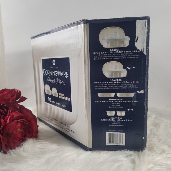 ❌SOLD❌Corningware French White 10-Pc. Bakeware Set - Picture 3 of 4